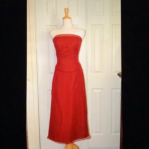 Morí Lee Strapless Satin/Chiffon size 12